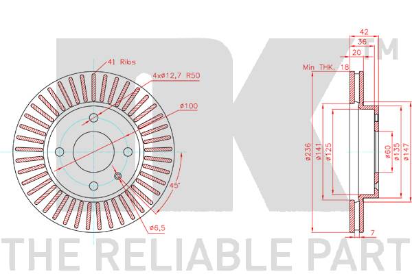 NK 313680 Bremsscheibe