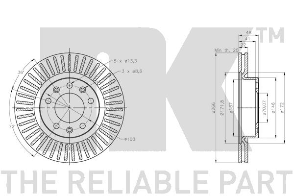 NK 313746 Bremsscheibe
