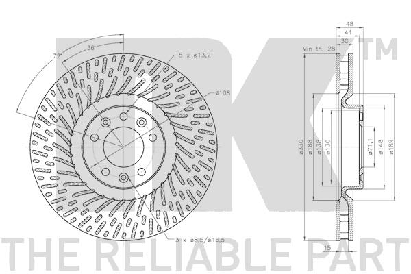 NK 313752 Bremsscheibe