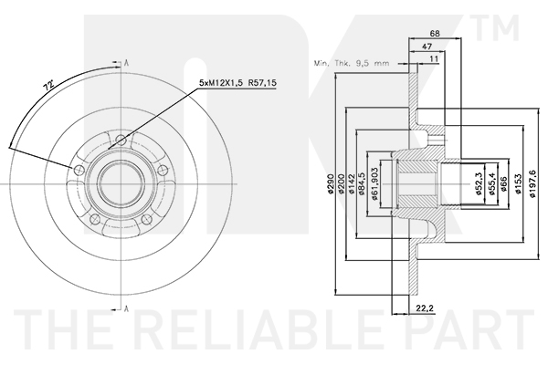 NK 3139109 Bremsscheibe