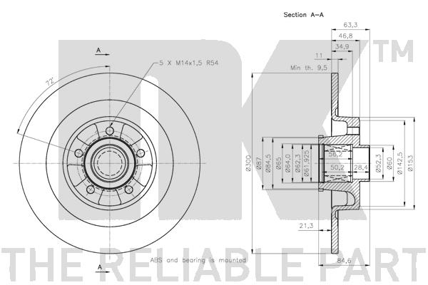 NK 313962 Bremsscheibe