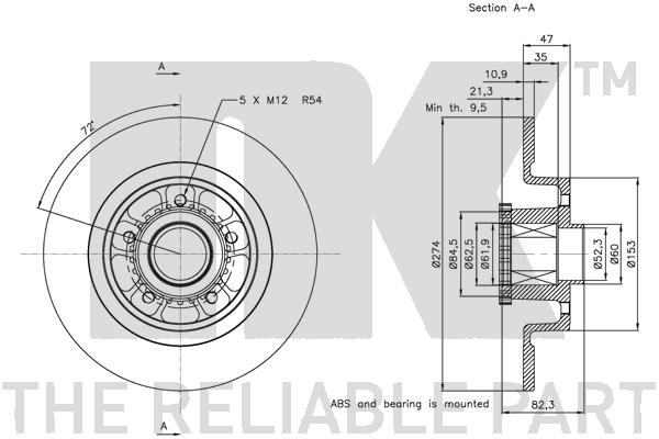 NK 313963 Bremsscheibe