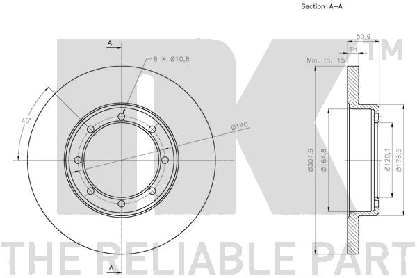 NK 313979 Bremsscheibe