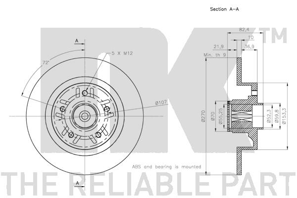 NK 313990 Bremsscheibe