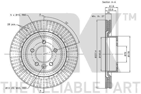 NK 314027 Bremsscheibe