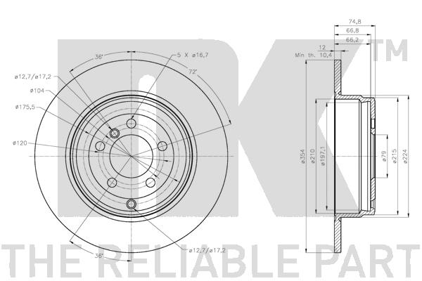 NK 314047 Bremsscheibe