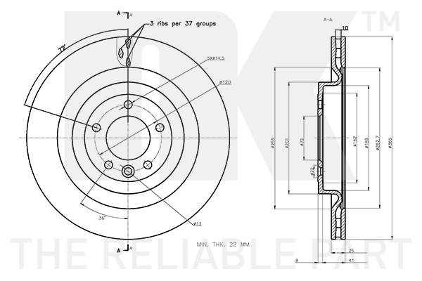 NK 314056 Bremsscheibe