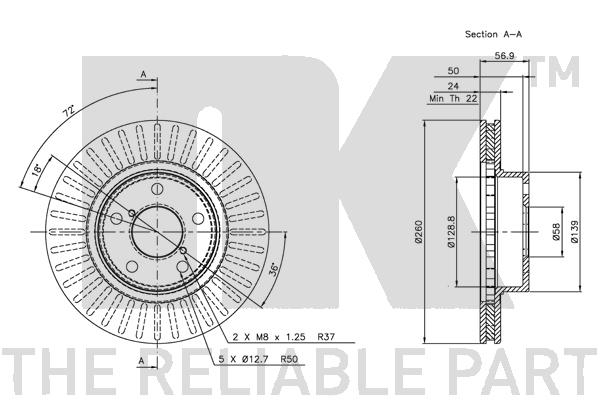NK 314403 Bremsscheibe