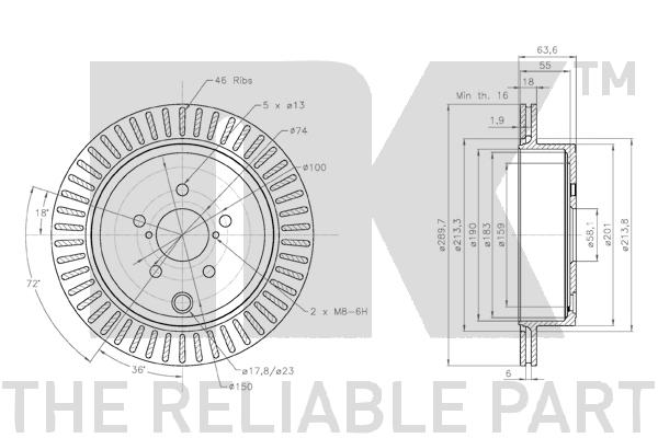 NK 314426 Bremsscheibe
