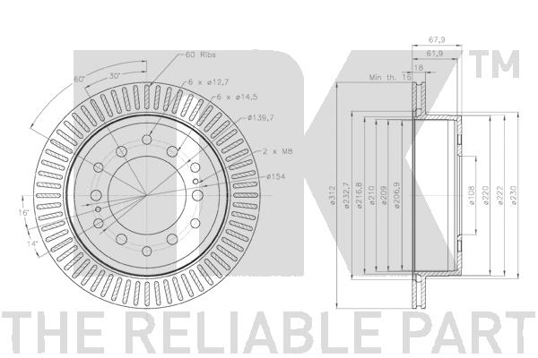 NK 3145177 Bremsscheibe