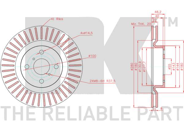 NK 3145178 Bremsscheibe