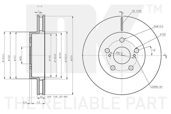 NK 3145179 Bremsscheibe