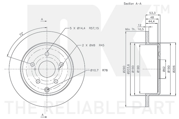 NK 3145180 Bremsscheibe