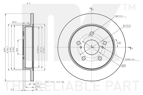 NK 3145181 Bremsscheibe