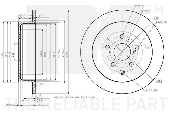 NK 3145182 Bremsscheibe