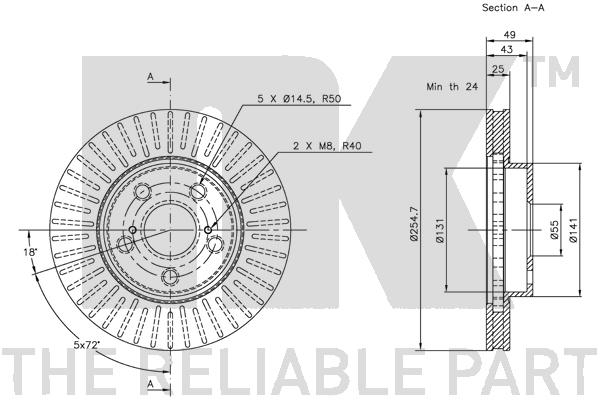 NK 314539 Bremsscheibe