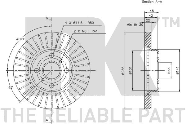 NK 314543 Bremsscheibe