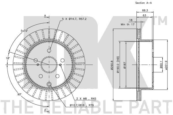 NK 314546 Bremsscheibe