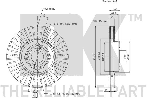 NK 314583 Bremsscheibe