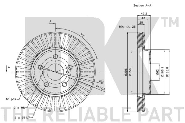 NK 314592 Bremsscheibe