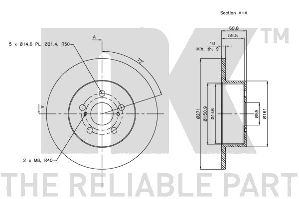 NK 314593 Bremsscheibe