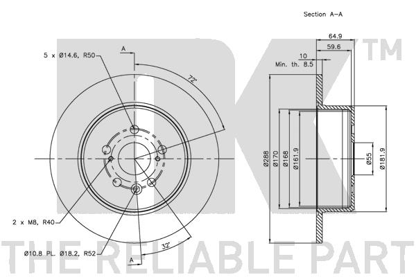 NK 314594 Bremsscheibe