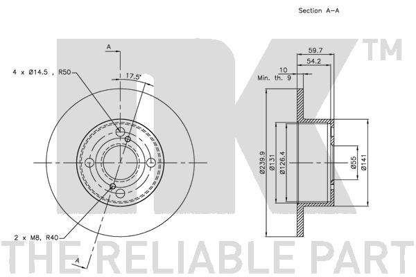 NK 314599 Bremsscheibe