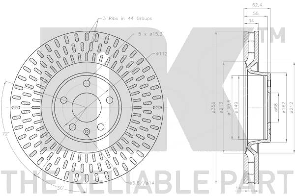 NK 3147170 Bremsscheibe