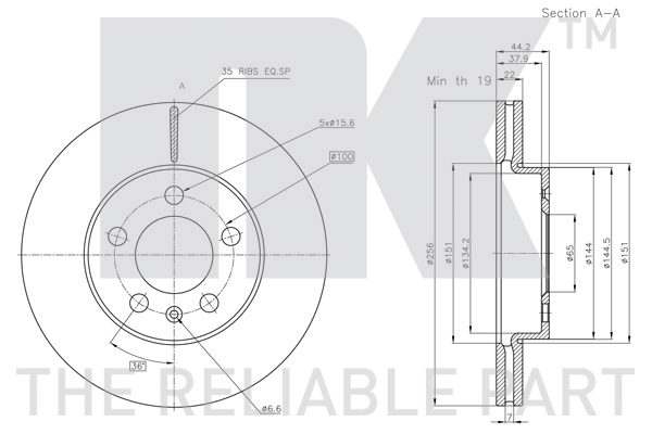 NK 3147176 Bremsscheibe
