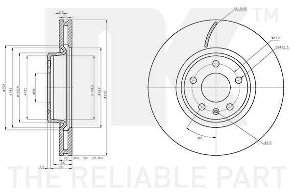 NK 3147181 Bremsscheibe