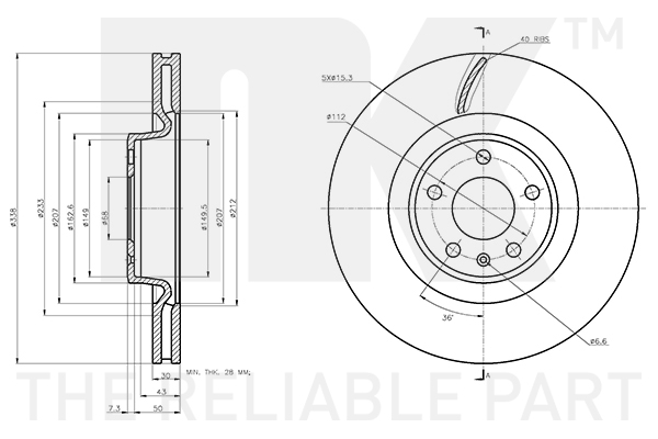 NK 3147182 Bremsscheibe