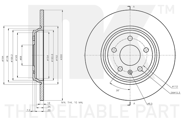 NK 3147183 Bremsscheibe