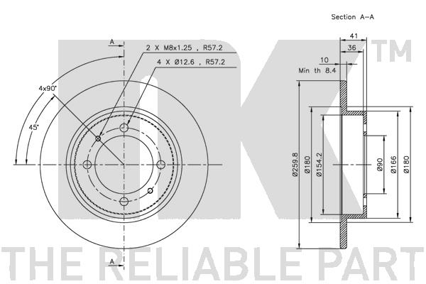 NK 314840 Bremsscheibe