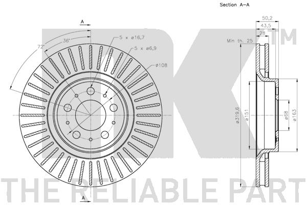 NK 314862 Bremsscheibe