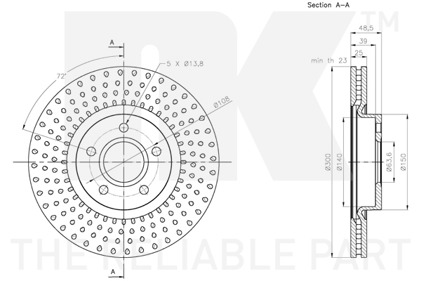 NK 314864 Bremsscheibe