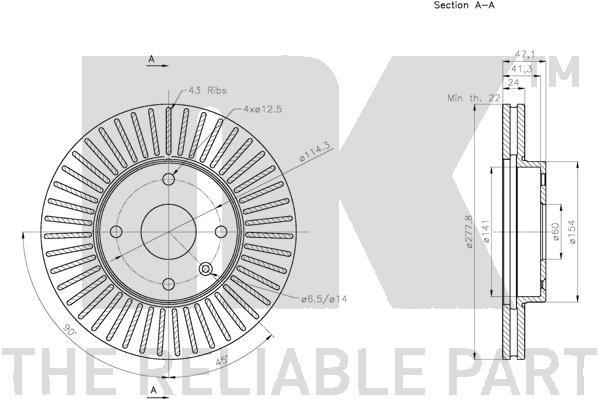 NK 315018 Bremsscheibe
