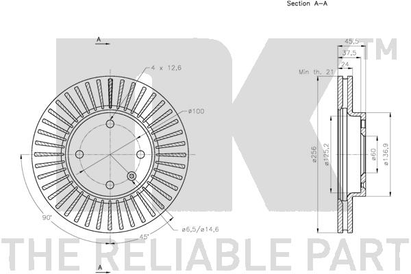 NK 315019 Bremsscheibe