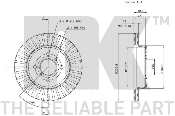 NK 315211 Bremsscheibe