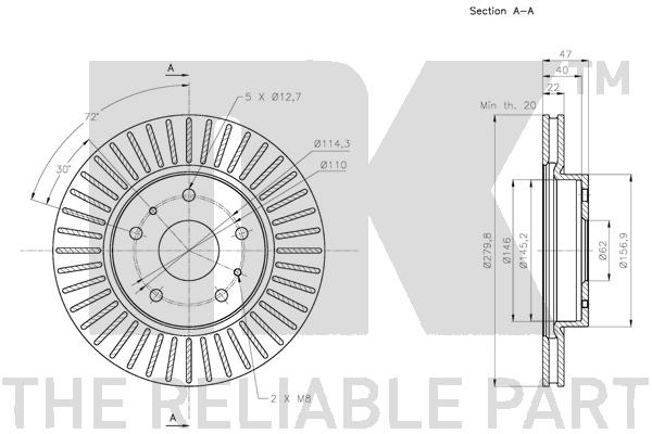 NK 315219 Bremsscheibe