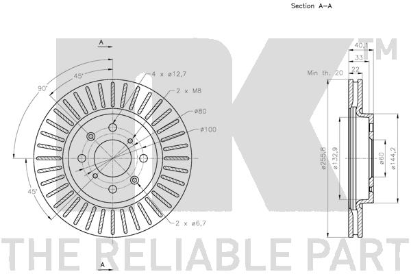 NK 315224 Bremsscheibe