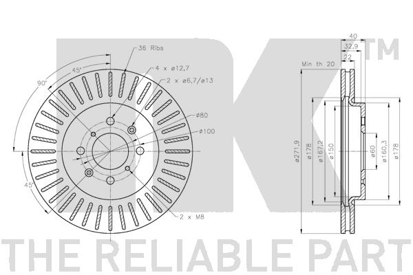 NK 315236 Bremsscheibe