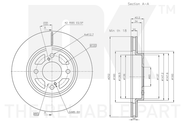 NK 315239 Bremsscheibe