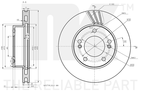 NK 315705 Bremsscheibe