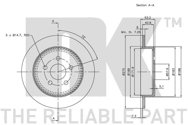 NK 319310 Bremsscheibe