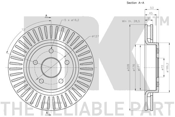 NK 319317 Bremsscheibe