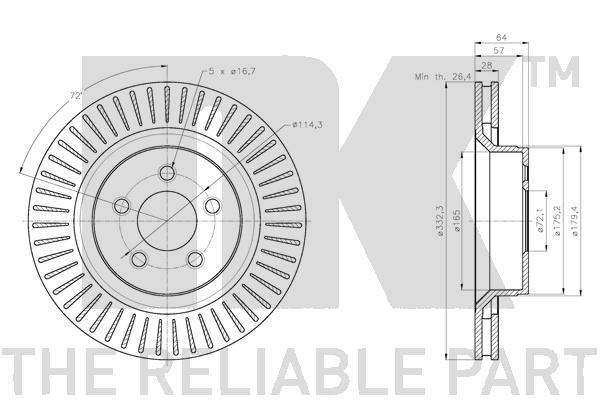 NK 319331 Bremsscheibe