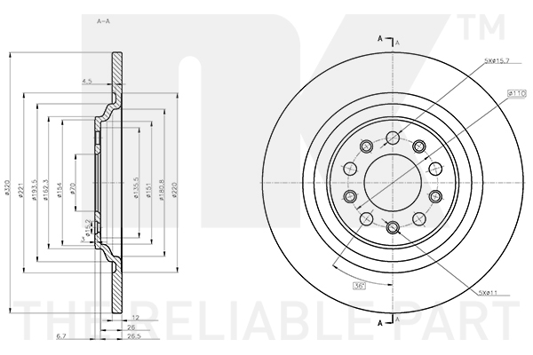 NK 319336 Bremsscheibe