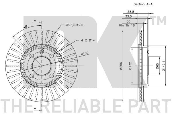 NK 319934 Bremsscheibe