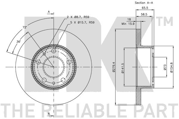 NK 319944 Bremsscheibe