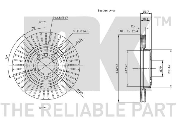 NK 341543 Bremsscheibe